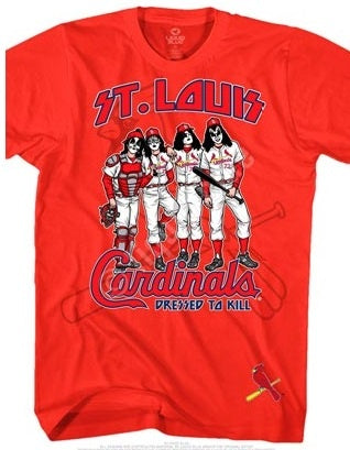 St. Louis Cardinals KISS Dressed to Kill T-Shirt