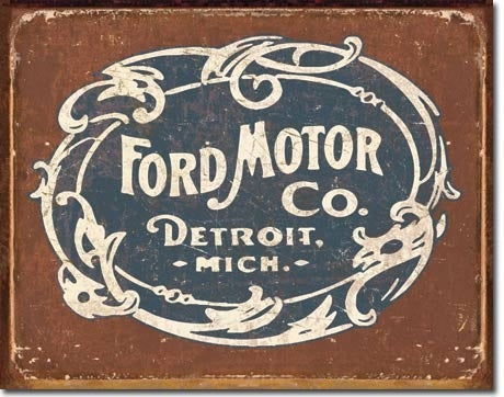 Ford Historic Logo Tin Sign