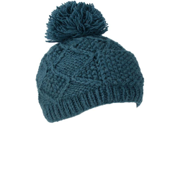 Knit Wool Pom Pom Hat w/Pocket - Assorted