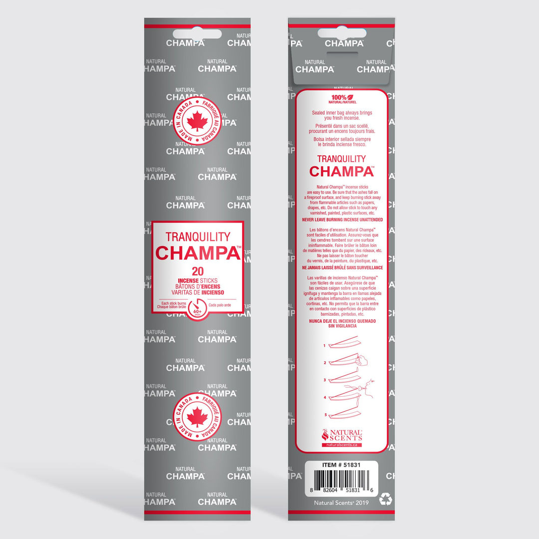 Tranquility Champa Incense Sticks 20pk