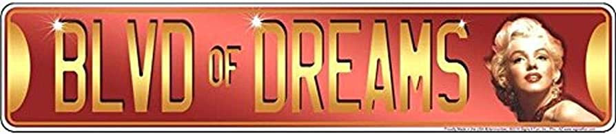 Marilyn Monroe Blvd of Dreams Street Sign