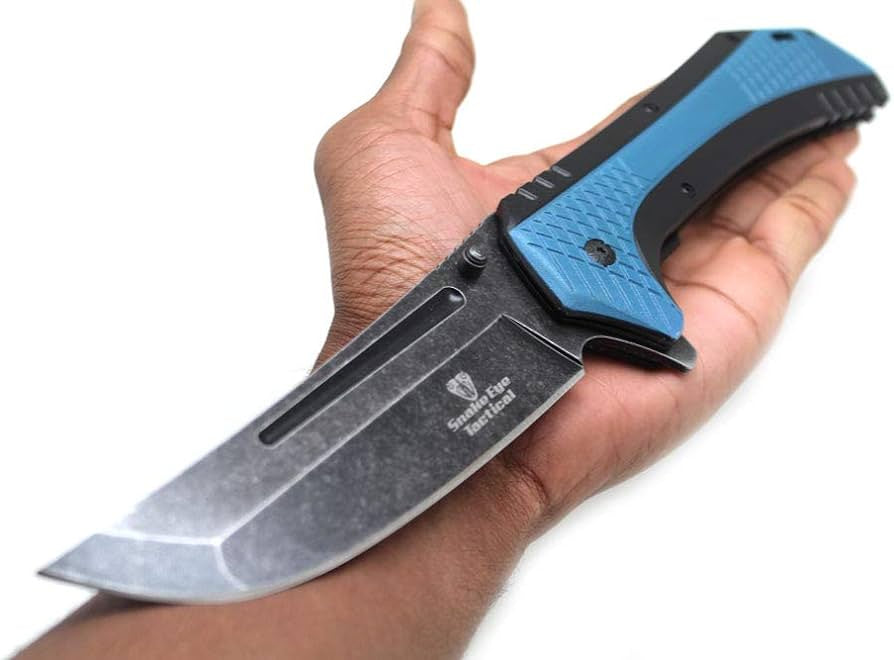 Snake Eye Tactical Giant Spring Assist Knife 7" Closed