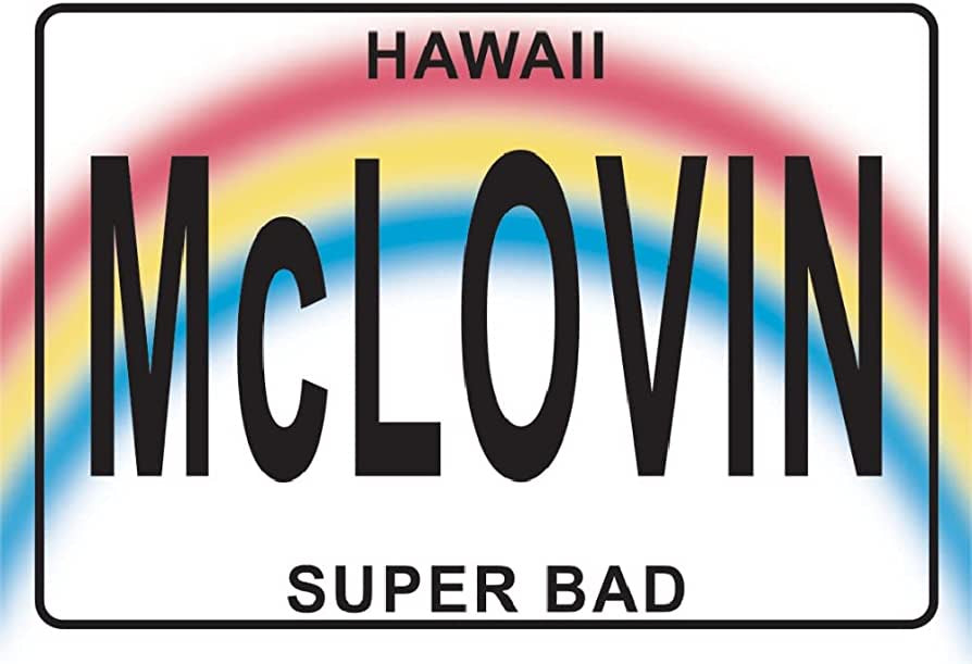 McLovin Hawaii License Plate Magnet