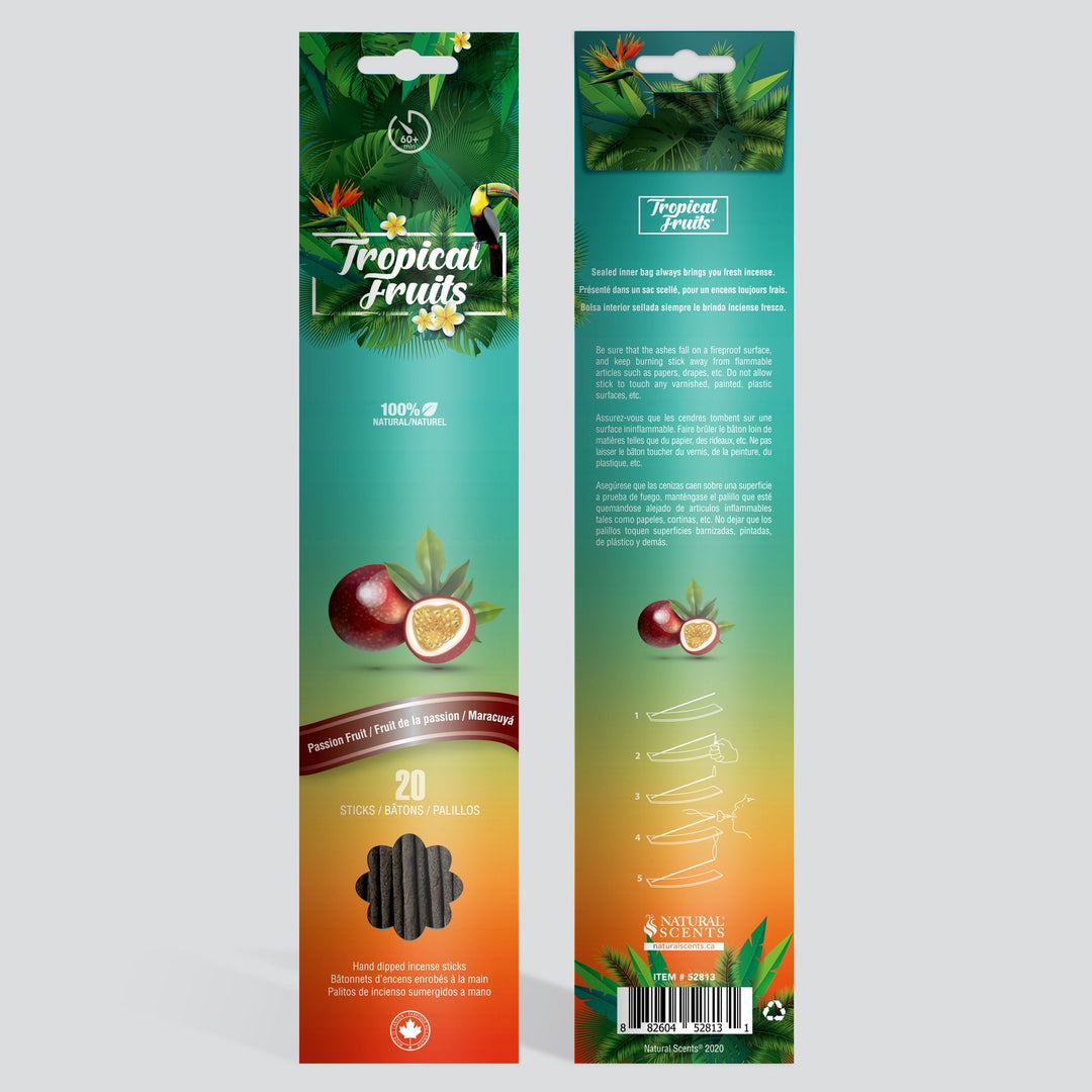 Tropical Fruits Incense Sticks 20pk - Passionfruit