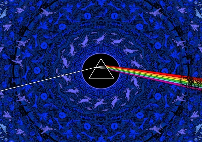 3D Pink Floyd Blue Lyrics Tapestry