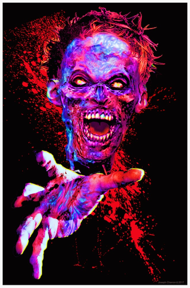 Zombie Touch Blacklight Poster