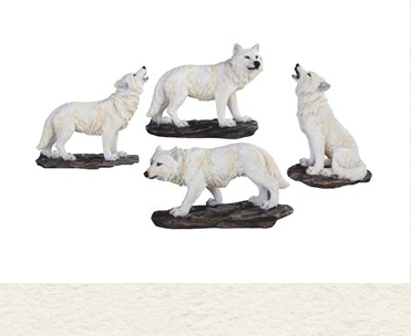 GSC - Mini Snow Wolf Statue 54593