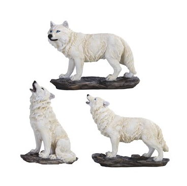 GSC - Mini Snow Wolf Statue
