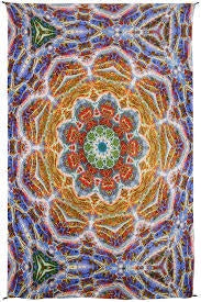 Volcanic Mandala Digital Tapestry