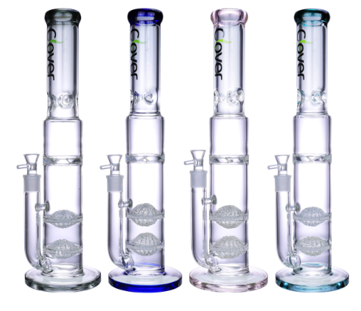 17.5" Clover Glass Water Pipe 5588