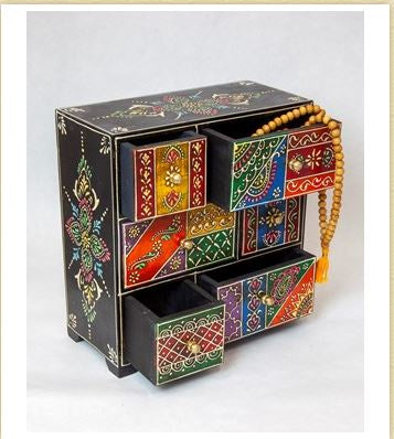 India Arts - Hand Painted Wood Chest