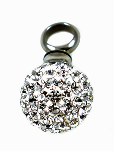 Love Vial - Rhinestone Ball Necklace