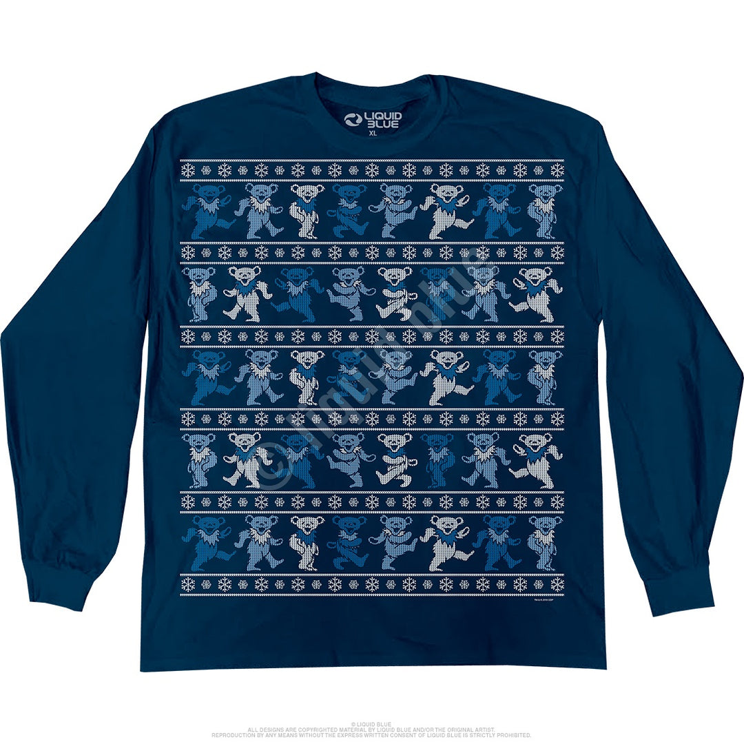 Grateful Dead Dancing Bear Xmas Sweater