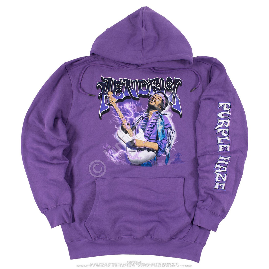 Jimi Hendrix Purple Haze Purple Hoodie