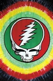 Grateful Dead Red/Green Steal Your Face Tapestry