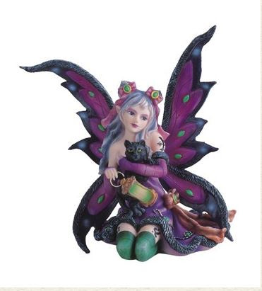 GSC - Purple Fairy w/Black Cat Statue