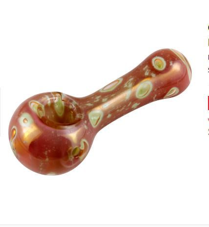 Skeye - 5" Heavy Pink w/Air Bubbles Glass Pipe