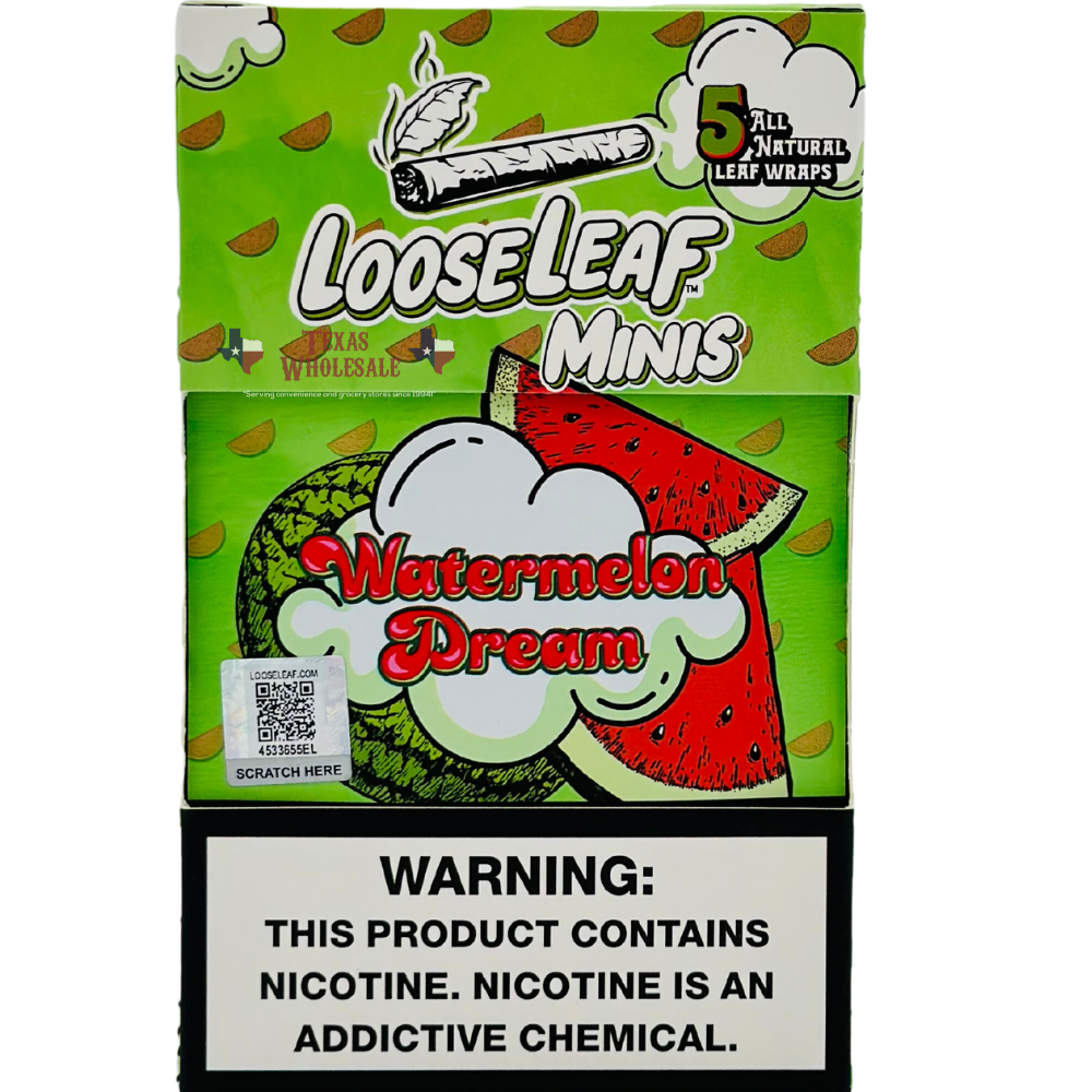 Loose Leaf Mini Watermelon Dream Cigar Wraps 5pk