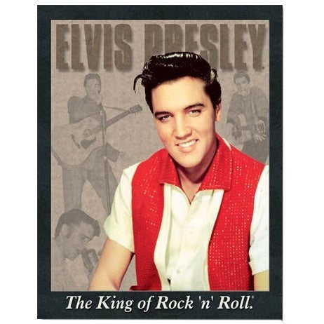 Elvis Presley Portrait Tin Sign