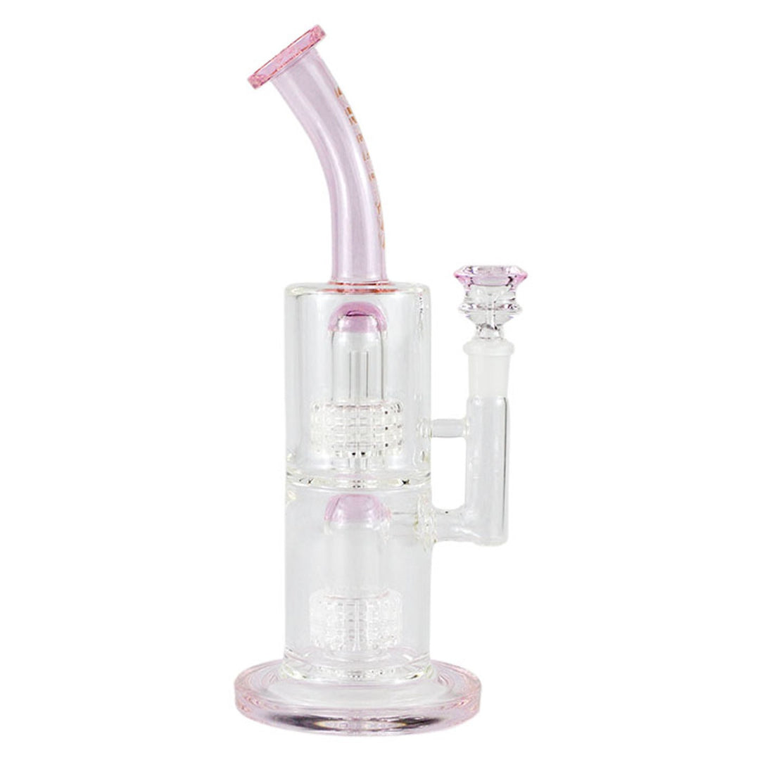 Skeye - Gili Glass 11" Bent Neck Double Matrix Perc Water Pipe