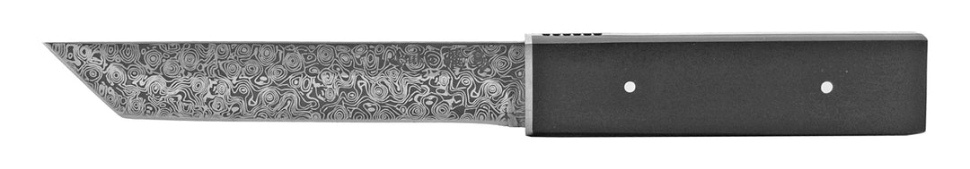 10.5" Samurai Katana Style Knife with Matching Sheath - Damascus