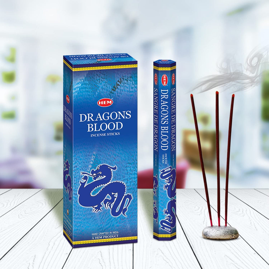 HEM Dragons Blood Blue Incense Sticks 20pk