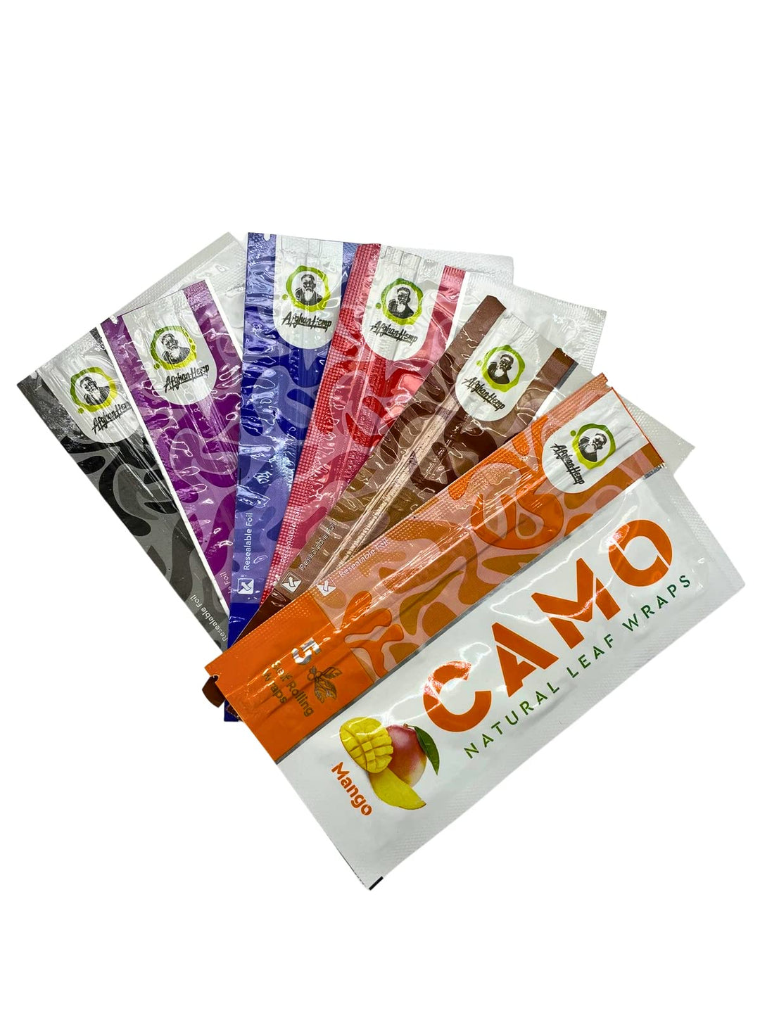 Camo Natural Leaf Wraps 5pk