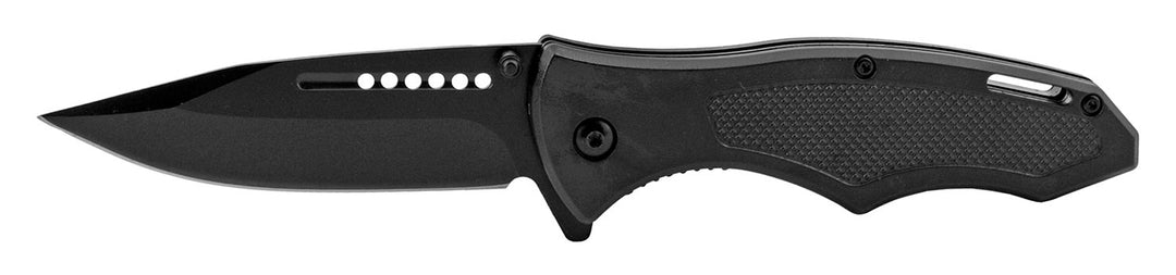 5" Drop Point Black Folding Knife