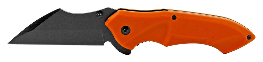 5" Sheepfoot Blade Folding Knife - Hunting Orange