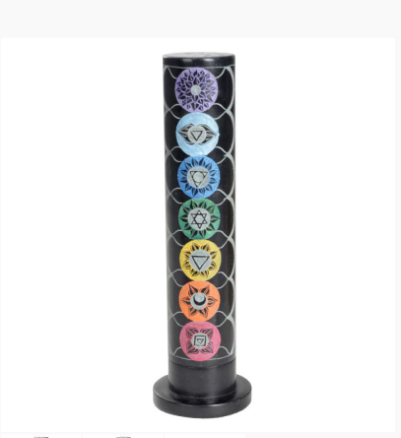 Benjamin - Chakra Standing Tall Soapstone Incense Burner