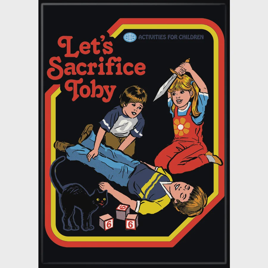 Let's Sacrifice Toby Magnet AB - Black