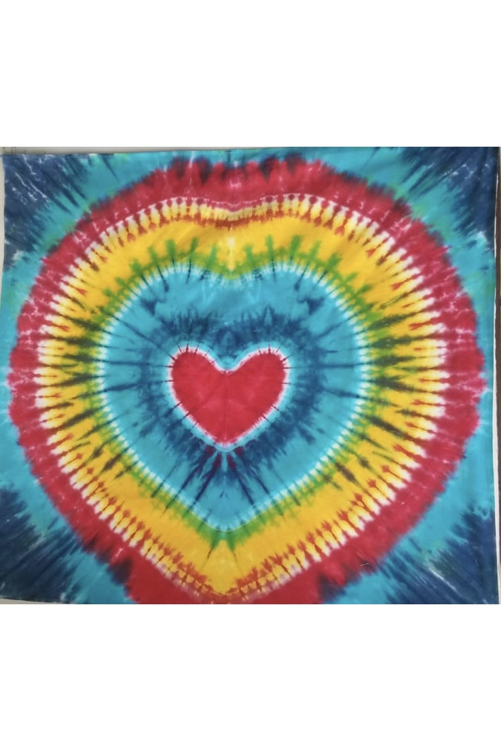 Rainbow Heart Tie Dye Mini Tapestry 30x45