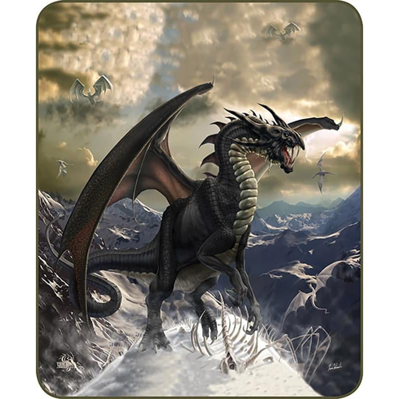 Rogue Dragon Faux Fur Luxury Blanket