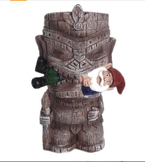 Funny Guy - Tiki Man and Gnome Statue