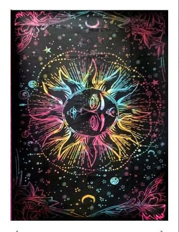 Magic Touch - Celestial Sun Tapestry Single Size