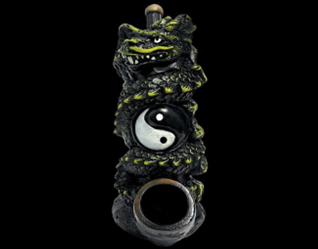 Medium Resin Pipe - Yin Yang Dragon