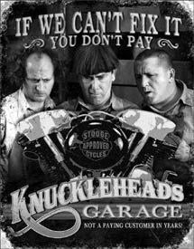 3 Stooges Garage Tin Sign