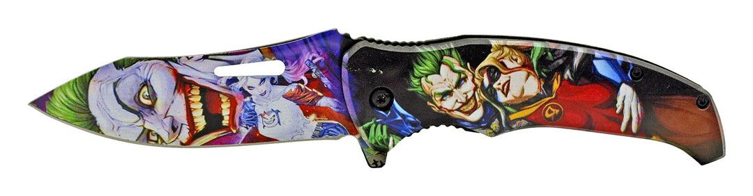 4.75" Joker & Harley Quinn Knife