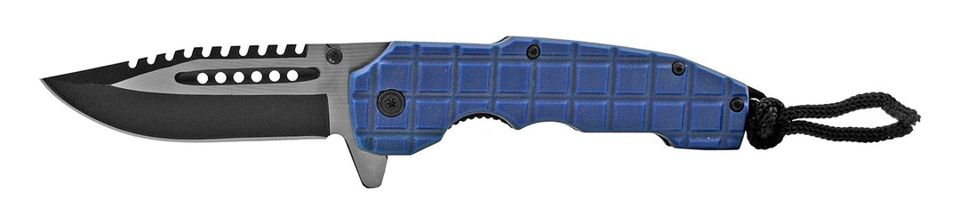 4.75" Drop Point Folding Knife - Blue