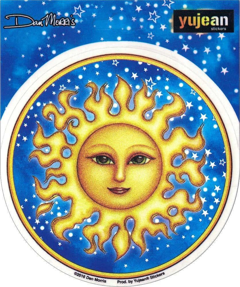 Dan Morris Starry Sun Sticker