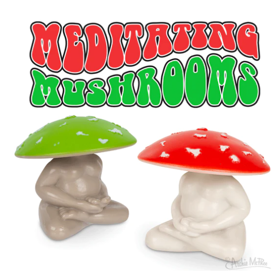 Archie McPhee - Meditating Mushrooms