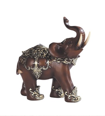 GSC - Decorative Woodlike Thai Elephant Statue 88097