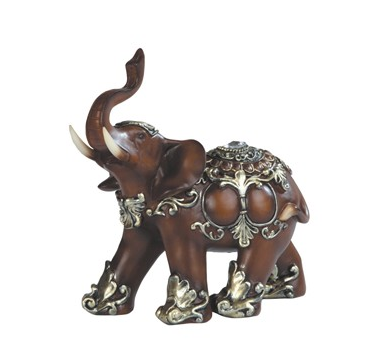 GSC - Decorative Woodlike Thai Elephant Statue 88098