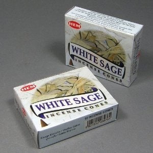 Hem White Sage Scented Incense Cones 10 Ct.