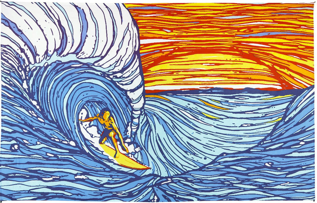 Sunset Surfer Tapestry 60 x 90