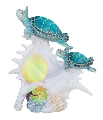 GSC - LED Sea Turtle with Conch Statue 90169