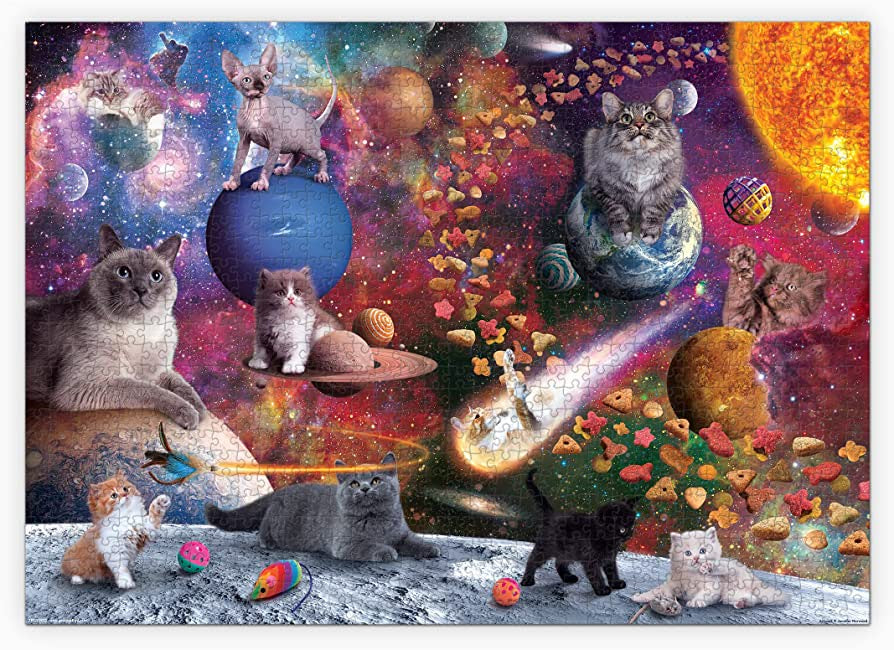 Jennifer Norwood Galaxy Cats 1000 Piece Puzzle