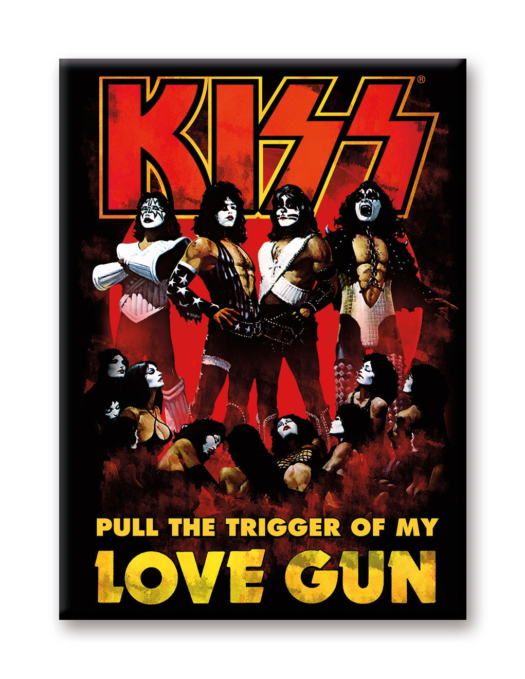 KISS Love Gun Flat Magnet