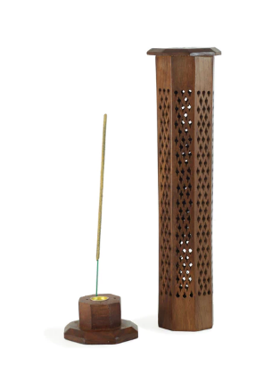 Wooden Decorative Tower Incense Burner