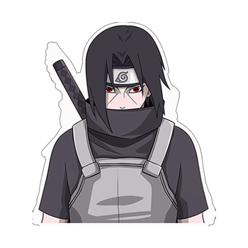 3D Sticker - Itachi